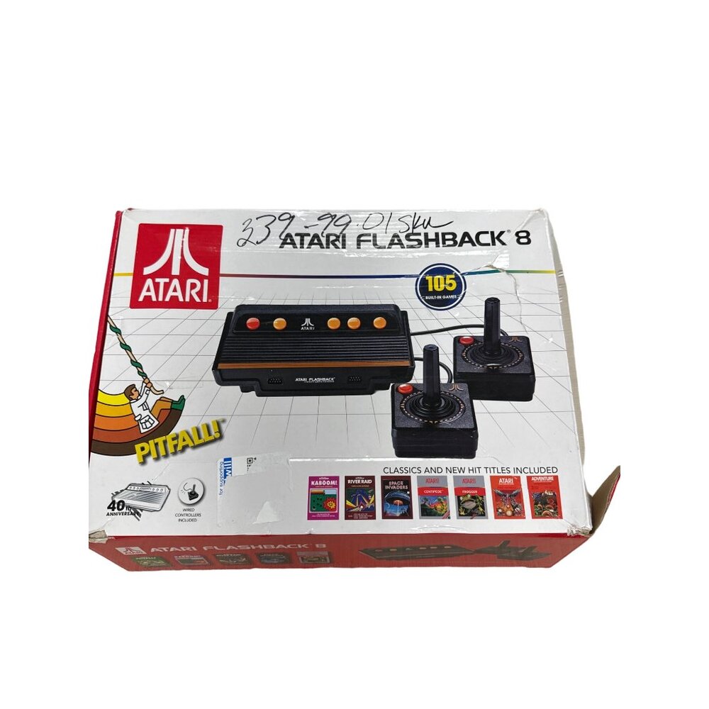 Atari flashback 8 untested console 2 joysticks and power chord in box SKU 3043